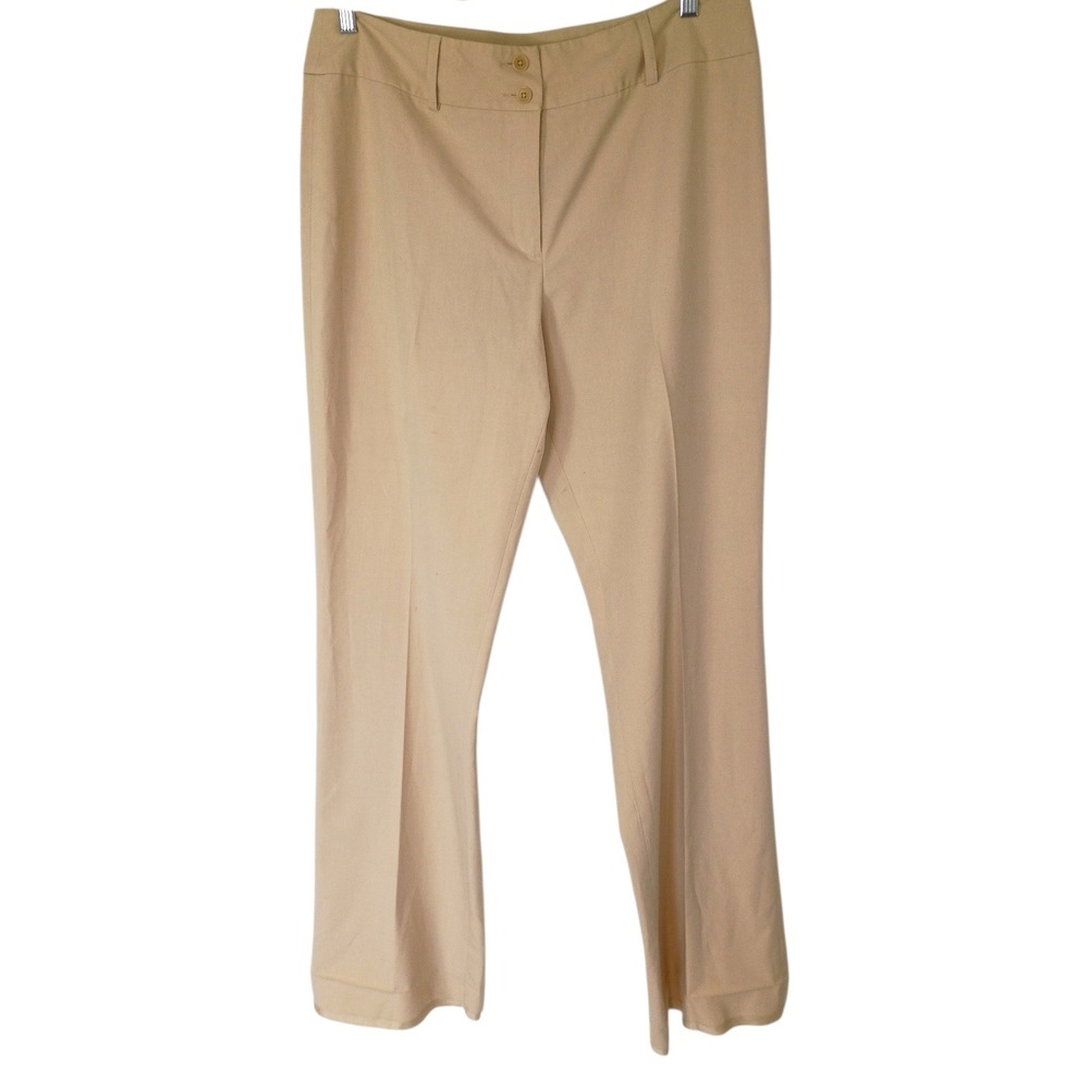 Harolds Womens Tan Wide Leg Dress Pants Professional Office Trousers Khaki‎